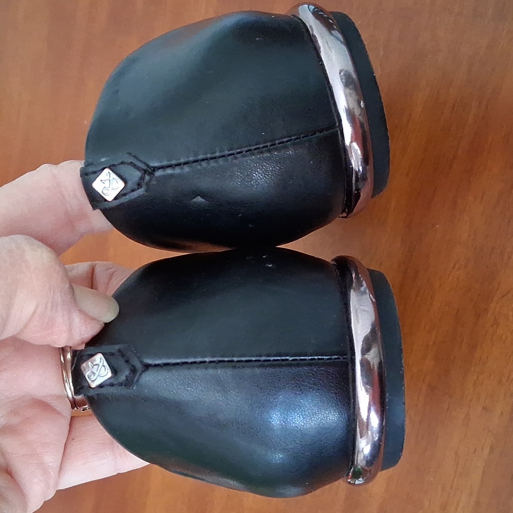 Sam & Libby Black Pointed Toe D'orsay Flats Vegan Sz 8.5M - Picture 5 of 7